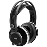 AKG K812 Wired Over-Ear Reference Headphones - Black Open Back - Large 53mm Tranducers - 1.5 Tesla Magnet System - Replaceable Ear Pads