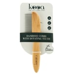 kooa tovkamm / tovutredare av bambu med roterande tänder - L 21,5 x B 5,5 cm