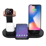 Laddningsstation för Mobil, Apple Watch & AirPods - Induktion Svart