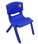 A406 Children Strong Stackable Kids Plastic Chairs Picnic Party Garden Nursery Club Indoor Outdoor (Blue, 10)