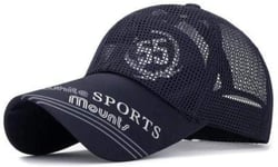 Baseball cap Men's summer mesh hat sun hat outdoor sports breathable bone men men women casual blue