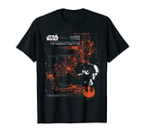 Star Wars Last Jedi Poe X-Wing Black One Schematic T-Shirt T-Shirt