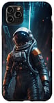 Coque pour iPhone 11 Pro Max Cyberpunk Astronaute Aesthetic Espace Motif Imprimé