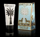 Florio Hand Cream Ortigia Sicilia, Olive Oil Lanolin Narcissus Scent, 80ml, Gift