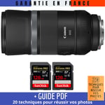 Canon RF 600mm f/11 IS STM + 2 SanDisk 128GB UHS-II 300 MB/s + Guide PDF '20 TECHNIQUES POUR RÉUSSIR VOS PHOTOS