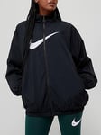 Nike Essential Hbr Woven Jacket - Black/White