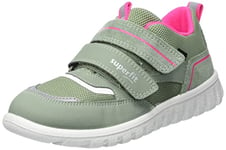 Superfit Sport7 Mini Sneaker, Light Green Pink 7500, 3 UK