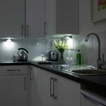 LED Mains Under Cupboard Cabinet Lights Triangle Lamp Kitchen Shelf Counter 240V