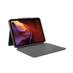 Logitech Rugged Folio Keyboard cover for iPad 10.9-tommer Oxford Grey