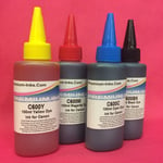 4X100ML INK BOTTLES TO REFILL CANON PG 540 CL-541 XL PG540 CL541 XL CARTRIDGES