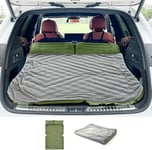 ONTYZZ Matelas Gonflable pour Voiture SUV 2 Personnes Camping Matelas Tapis de Couchage Autogonflant avec Oreiller & Pompe à Pied pour Camping Voyages L'arrière-Cour Plage