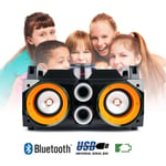 Party Light and Sound Bluetooth Speaker Soundbox USB MP3 Player Kids Bedroom