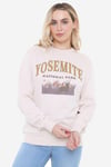 Yosemite Stag Womens Crew Sweatshirt