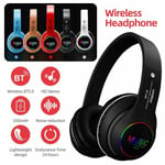 Foldable Wireless Bluetooth 5.0 Headphones Headset Earphones Can Gold