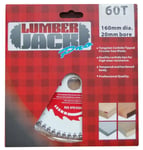 Lumberjack 160mm Extra Fine 60 Tooth TCT Pro Blade for Festool TS55 Circular Saw