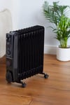 2500W 11 Fin Electric Oil Filled Radiator With Timer