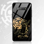 FUTURECASE Anime One Piece Luffy Zoro Law Tempered Glass Phone Cases for Samsung Galaxy S20 S20 Plus Ultra S8 S9 S10 Plus S10e Note 8 9 10 10 Plus Luxury Cool Covers (2, Samsung S10)