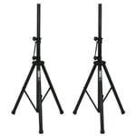 Gorilla GSS100 Heavy Duty Speaker Tripod Stands Black Powder Coated Steel (Pair)