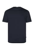 Mercerized Cotton Tee S/S Tops T-shirts Short-sleeved Navy Lindbergh Black
