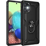 samsung galaxy a71 rugged case with metal ring holder