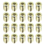 20st gängade insatser Muttrar Trämöbler Inskruvningsmutter M6X17MM M6x17mm