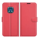 Nokia XR20 - Läderfodral / plånbok Röd