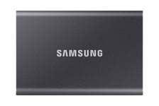 4 TB Samsung Portable SSD T7, USB-C 3.2, inkl. adapter för Typ A - Grå