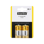 Smartline 2-pack Alkaliska C-batteri LR14