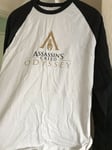 Assassins Creed Odyssey Raglan Shirt White Medium (official Promo)