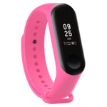 KOMI Watch Strap compatible with Xiaomi mi Band 4 / mi band 3, Women Men Silicone Fitness Sports Replacement Band(Rose)