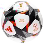 adidas Fotboll Champions League Bilbao 2024 Pro Matchboll Dam - Vit/Svart/Röd, storlek Ball SZ. 5