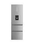 Haier Htw5618Ewmg 60/40 Total No Frost Fridge Freezer, E-Rated With Wifi, Water Dispenser - Silver