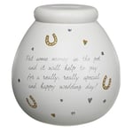 Wedding Fund Pot of Dreams Engagement Gift Save Up & Smash Money Box Pots Gifts