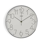 Versa Horloge Murale Blanc 4,4 x 25,8 x 25,8 cm Aluminium