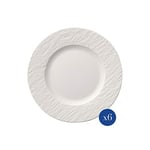 Villeroy & Boch Manufacture Rock Lot de 6 assiettes à petit-déjeuner en porcelaine de qualité supérieure Blanc 22 cm