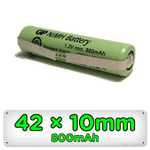 Replacement Shaver Battery for Braun Philips Norelco Remington 42mm x 10mm Ni-MH