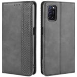 HualuBro OPPO A72 Case, OPPO A52 Case, OPPO A92 Case, Retro PU Leather Full Body Shockproof Wallet Flip Case Cover with Card Slot Holder and Magnetic Closure for OPPO A72 Phone Case (Black)