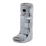 PhysioRoom Air Shield Walker - Foot, Ankle & Heal Fracture Compression Support, Customisable, Breathable & Hygienic Brace with Removable Front & Back Panels, Aids Rehabilitation & increases Stability - Walker Boot Grey Medium