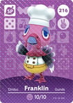 Franklin - Nintendo Animal Crossing Happy Home Designer Amiibo Card - 216