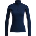 Swix RaceX Merino Half Zip Genser Dame Dark Navy/Light Grey Melange, XS