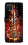 Fire Violin Case Cover For Google Pixel 4 XL