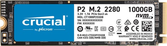 Crucial P2 M.2 1000 GB PCI Express 3.0 3D NAND NVMe