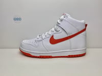 Nike Dunk High GS Youth Teen Womens White Red Orange UK Size 6 EUR 39 DB2179 111