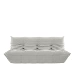 Ligne Roset - Togo Large Settee Without Arms, Fabric Cat. A Alcantara Pearl - Alcantara Pearl A478 - Vit - Soffor