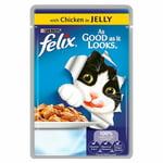 Felix As Good As It Looks Cat Food Pouch Chicken 20 X 100g