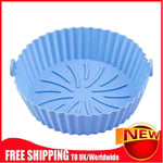 Silicone Air Fryer Tray Safety Reusable for Oven Microwave Cake Mould (Blue