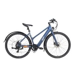 Emu Evo Step Through Hybrid Electric Bike E-Bike Battery 700c Wheels Blue