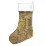 Lord Of The Rings Middle Earth Map Christmas Stocking