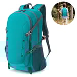 1 st 40L Lättviktshopfällbar Ryggsäck för Vandring Resor Camping Vattenavvisande Hopfällbar Utomhus Resedagryggsäck