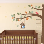 Measurement Baby Wall Stickers Decal Nursery Sweet Birds Kids 270cm x 220cm